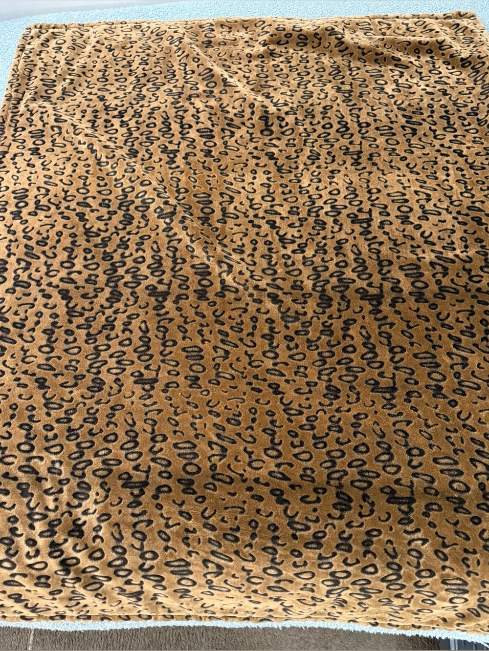 Super Soft Cheetah Pattern Faux Fur Plush Throw Blanket - 50” X 60”